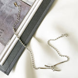 925 Silver Retro Beads Chain Bracelet