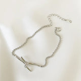 925 Silver Retro Beads Chain Bracelet