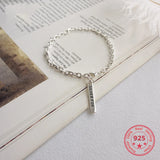925 Silver Hand Chain for Women Elegant Bracelet Jewelry
