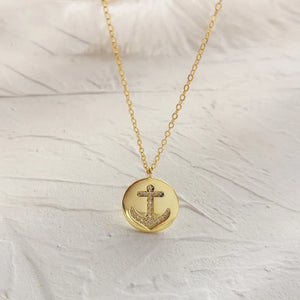 925 Silver Anchor Pendant Necklace Fine Jewelry