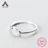 925 Sterling Silver Triangle Open Ring for Women
