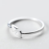 925 Sterling Silver Triangle Open Ring for Women