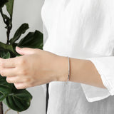 925 Sterling Silver Tube Bracelet for Women