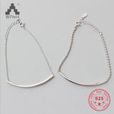 925 Sterling Silver Tube Bracelet for Women