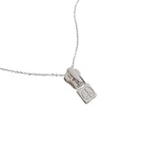 925 Sterling Silver Peace Sign Necklace Chain Female Jewelry