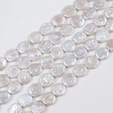 20MM Natural Coin Button Pearl Strand