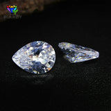 Pear Shape CZ Loose Stone Synthetic Gems For Jewelry