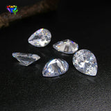 Pear Shape CZ Loose Stone Synthetic Gems For Jewelry