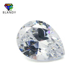 Pear Shape CZ Loose Stone Synthetic Gems For Jewelry