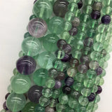Fluorite Jade Gemstone Round 6/8/10MM Loose Beads