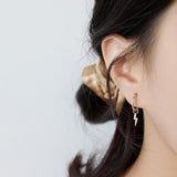 Sterling Silver Lightning Earrings Zircon Women Jewelry