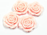 42MM Pink Resin Flower Beads 50pcs/lot Back Hole! Shipment