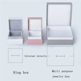Square Ring Box Jewelry Packaging Lightweight