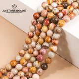 Natural Round South African Agate Beads Spacer Loose Stone Beads