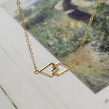 S925 Sterling Silver Necklace Zircon Pendant Retro Style Women Jewelry