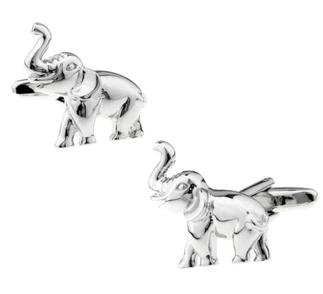 Copper Elephant Cufflinks Men Women