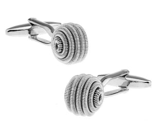 Copper Round Spring CuffLinks Gift for Men