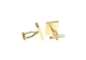 Golden Piano Keys Cuff Links Brass Copper Material