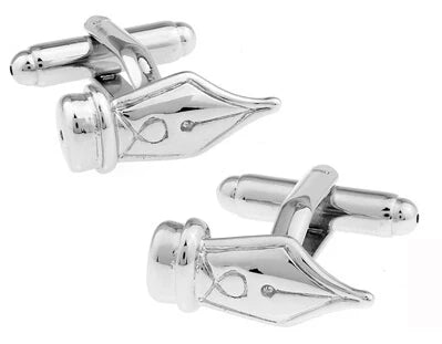 French Cufflinks For Men Brass Material Pen Nib Cuff Links Cufflinks