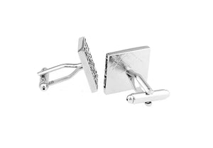 French Copper QR Code CuffLinks for Men