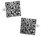 French Copper QR Code CuffLinks for Men