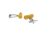 Men's Novelty Peanut Yellow Cufflinks Gift