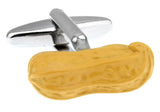Men's Novelty Peanut Yellow Cufflinks Gift
