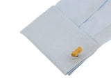 Men's Novelty Peanut Yellow Cufflinks Gift