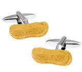 Men's Novelty Peanut Yellow Cufflinks Gift