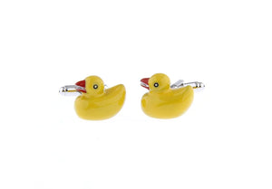 Yellow Duck Style Cuff Button Cufflinks