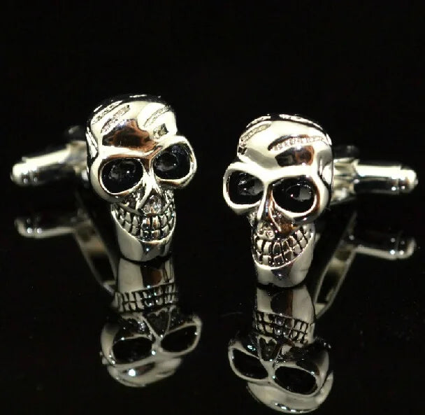 Animal Cufflinks Copper Material Skull Cuff Links