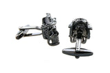 Men's Skull Braincase Copper Cufflinks