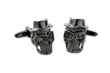 Men's Skull Braincase Copper Cufflinks