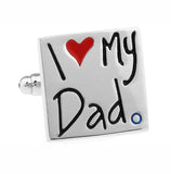 Dad Love Cuff Links Brass Copper Wedding