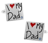 Dad Love Cuff Links Brass Copper Wedding