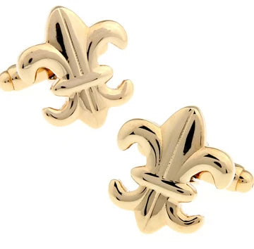 Golden Classic Logo Wedding Cufflinks For Men