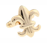 Golden Classic Logo Wedding Cufflinks For Men