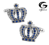 Royal Copper Cuff Links - Crown Style