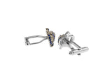 Royal Copper Cuff Links - Crown Style