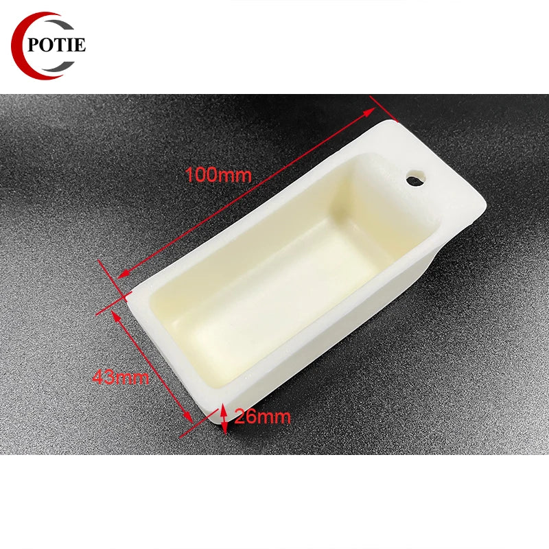 Alumina Combustion Boat Corundum Crucible 99% Rectangle Shape