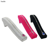 Velvet Bracelet Jewelry Display Stand Watch Necklace Chain Organizer