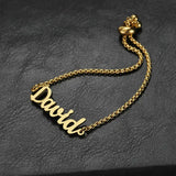 High Stainless Steel 18k Name Bracelet