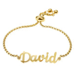 High Stainless Steel 18k Name Bracelet