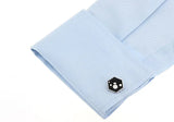 Hexagon Copper Cuff Links Water Drop Style