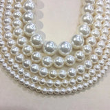 Shell Pearl Round Loose Beads For Jewelry Making Choker Diy Bracelet
