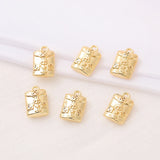 Brass Plated Bag Charms Pendants for DIY Jewelry