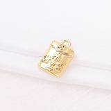 Brass Plated Bag Charms Pendants for DIY Jewelry
