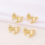 Zircon Bow Tie Charms Pendant for Jewelry Making