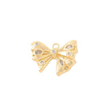 Zircon Bow Tie Charms Pendant for Jewelry Making