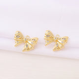 Zircon Bow Tie Charms Pendant for Jewelry Making